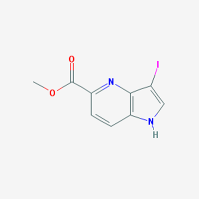 Picture of Methyl 3-iodo-1H-pyrrolo[3,2-b]pyridine-5-carboxylate