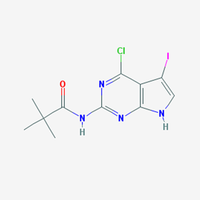 Picture of N-(4-Chloro-5-iodo-7H-pyrrolo[2,3-d]pyrimidin-2-yl)pivalamide