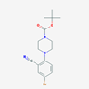 Picture of tert-Butyl 4-(4-bromo-2-cyanophenyl)piperazine-1-carboxylate