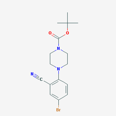 Picture of tert-Butyl 4-(4-bromo-2-cyanophenyl)piperazine-1-carboxylate