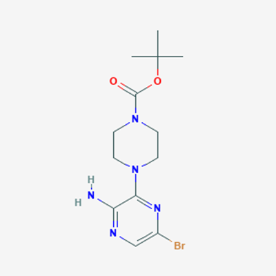 Picture of tert-Butyl 4-(3-amino-6-bromopyrazin-2-yl)piperazine-1-carboxylate