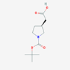 Picture of (S)-2-(1-(tert-Butoxycarbonyl)pyrrolidin-3-yl)acetic acid