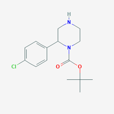 Picture of tert-Butyl 2-(4-chlorophenyl)piperazine-1-carboxylate