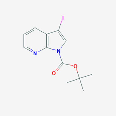 Picture of tert-Butyl 3-iodo-1H-pyrrolo[2,3-b]pyridine-1-carboxylate
