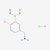 Picture of (5-(Aminomethyl)-2-fluorophenyl)boronic acid hydrochloride