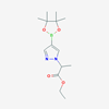 Picture of Ethyl 2-(4-(4,4,5,5-tetramethyl-1,3,2-dioxaborolan-2-yl)-1H-pyrazol-1-yl)propanoate