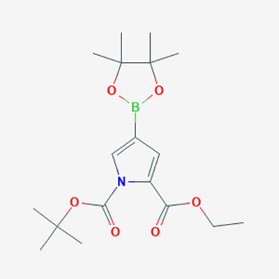 Picture of 1-tert-Butyl 2-ethyl 4-(4,4,5,5-tetramethyl-1,3,2-dioxaborolan-2-yl)-1H-pyrrole-1,2-dicarboxylate