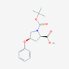 Picture of (2R,4R)-1-(tert-Butoxycarbonyl)-4-phenoxypyrrolidine-2-carboxylic acid