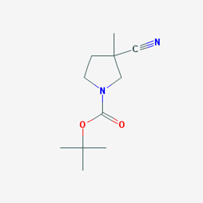 Picture of tert-Butyl 3-cyano-3-methylpyrrolidine-1-carboxylate