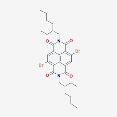 Picture of 4,9-Dibromo-2,7-bis(2-ethylhexyl)benzo[lmn][3,8]phenanthroline-1,3,6,8(2H,7H)-tetraone