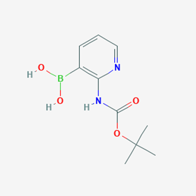 Picture of (2-[(tert-Butoxycarbonyl)amino]pyridin-3-yl)boronic acid