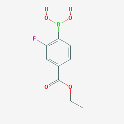 Picture of 2-Fluoro-4-ethoxycarbonylphenylboronicacid