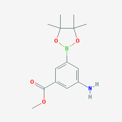 Picture of Methyl 3-amino-5-(4,4,5,5-tetramethyl-1,3,2-dioxaborolan-2-yl)benzoate