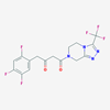 Picture of 1-(3-(Trifluoromethyl)-5,6-dihydro-[1,2,4]triazolo[4,3-a]pyrazin-7(8H)-yl)-4-(2,4,5-trifluorophenyl)butane-1,3-dione