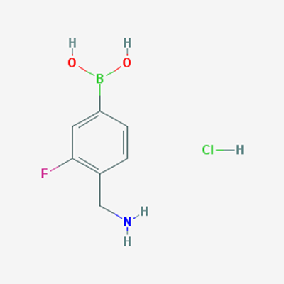 Picture of (4-(Aminomethyl)-3-fluorophenyl)boronic acid hydrochloride