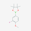 Picture of 2-(3-Fluoro-4-methoxyphenyl)-4,4,5,5-tetramethyl-1,3,2-dioxaborolane