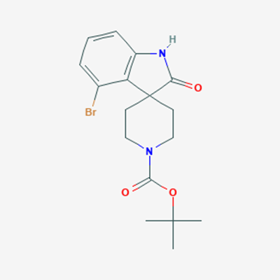 Picture of tert-Butyl 4-bromo-2-oxospiro[indoline-3,4 -piperidine]-1 -carboxylate