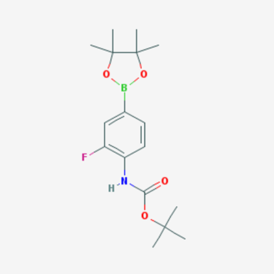 Picture of tert-Butyl 2-fluoro-4-(4,4,5,5-tetramethyl-1,3,2-dioxaborolan-2-yl)phenylcarbamate