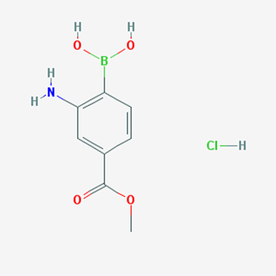 Picture of (2-Amino-4-(methoxycarbonyl)phenyl)boronic acid hydrochloride