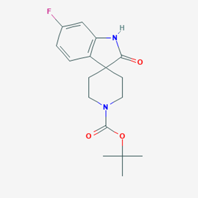 Picture of tert-Butyl 6-fluoro-2-oxospiro[indoline-3,4 -piperidine]-1 -carboxylate