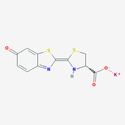 Picture of Potassium (S)-2-(6-hydroxybenzo[d]thiazol-2-yl)-4,5-dihydrothiazole-4-carboxylate