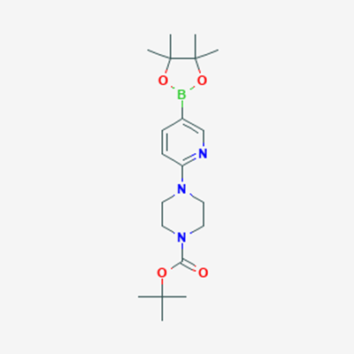 Picture of tert-Butyl 4-(5-(4,4,5,5-tetramethyl-1,3,2-dioxaborolan-2-yl)pyridin-2-yl)piperazine-1-carboxylate