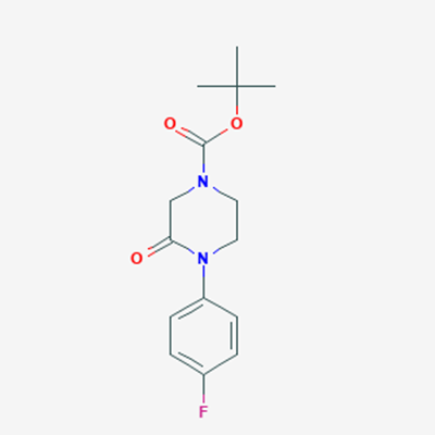 Picture of tert-Butyl 4-(4-fluorophenyl)-3-oxopiperazine-1-carboxylate