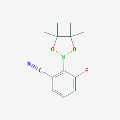 Picture of 3-Fluoro-2-(4,4,5,5-tetramethyl-1,3,2-dioxaborolan-2-yl)benzonitrile