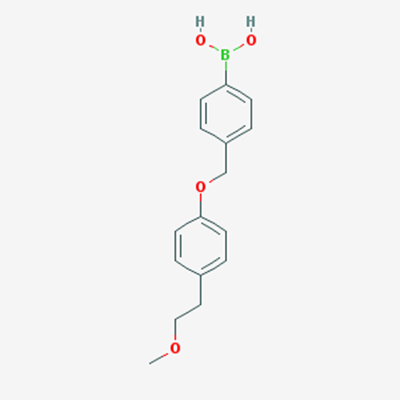 Picture of (4-((4-(2-Methoxyethyl)phenoxy)methyl)phenyl)boronic acid