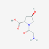 Picture of (2S,4R)-1-(2-Aminoacetyl)-4-hydroxypyrrolidine-2-carboxylic acid