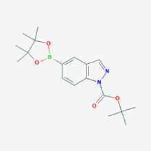 Picture of tert-Butyl 5-(4,4,5,5-tetramethyl-1,3,2-dioxaborolan-2-yl)-1H-indazole-1-carboxylate