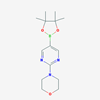 Picture of 4-(5-(4,4,5,5-Tetramethyl-1,3,2-dioxaborolan-2-yl)pyrimidin-2-yl)morpholine