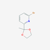Picture of 2-Bromo-6-(2-methyl-1,3-dioxolan-2-yl)pyridine