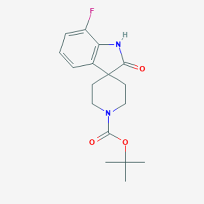 Picture of tert-Butyl 7-fluoro-2-oxospiro[indoline-3,4 -piperidine]-1 -carboxylate
