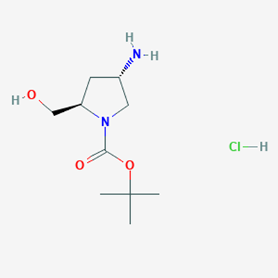 Picture of (2R,4S)-tert-Butyl 4-amino-2-(hydroxymethyl)pyrrolidine-1-carboxylate hydrochloride