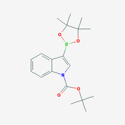 Picture of tert-Butyl 3-(4,4,5,5-tetramethyl-1,3,2-dioxaborolan-2-yl)-1H-indole-1-carboxylate