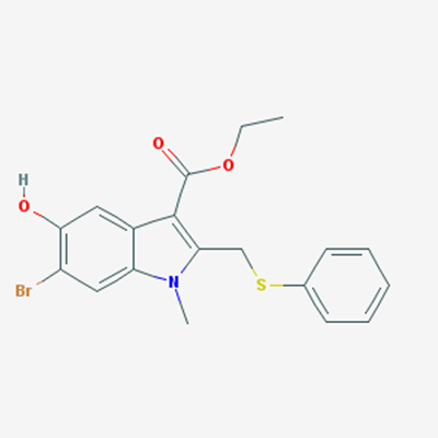 Picture of Ethyl 6-bromo-5-hydroxy-1-methyl-2-((phenylthio)methyl)-1H-Indole-3-carboxylate