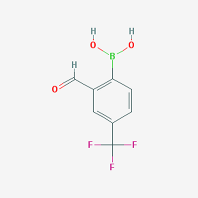 Picture of (2-Formyl-4-(trifluoromethyl)phenyl)boronic acid