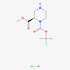 Picture of (R)-1-tert-Butyl 2-methyl piperazine-1,2-dicarboxylate hydrochloride