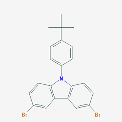 Picture of 3,6-Dibromo-9-(4-(tert-butyl)phenyl)-9H-carbazole