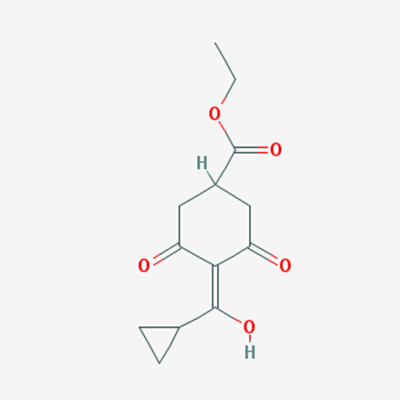 Picture of Ethyl 4-(cyclopropyl(hydroxy)methylene)-3,5-dioxocyclohexanecarboxylate