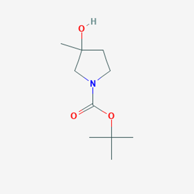 Picture of tert-Butyl 3-hydroxy-3-methylpyrrolidine-1-carboxylate