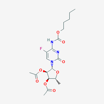Picture of 5-Deoxy-5-fluoro-N-[(pentyloxy)carbonyl]cytidine 2,3-diacetate