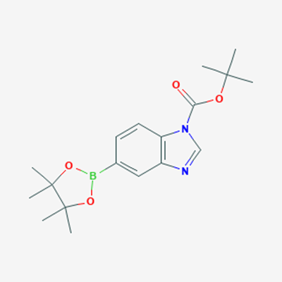 Picture of tert-Butyl 5-(4,4,5,5-tetramethyl-1,3,2-dioxaborolan-2-yl)-1H-benzo[d]imidazole-1-carboxylate
