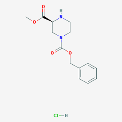 Picture of (S)-1-Benzyl 3-methyl piperazine-1,3-dicarboxylate hydrochloride
