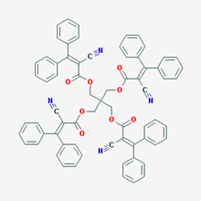 Picture of 2,2-Bis(((2-cyano-3,3-diphenylacryloyl)oxy)methyl)propane-1,3-diyl bis(2-cyano-3,3-diphenylacrylate)