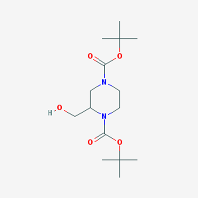 Picture of Di-tert-butyl 2-(hydroxymethyl)piperazine-1,4-dicarboxylate