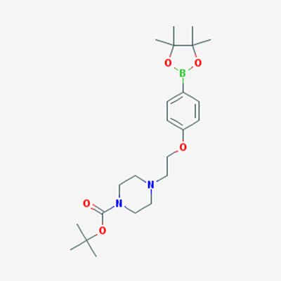 Picture of tert-Butyl 4-(2-(4-(4,4,5,5-tetramethyl-1,3,2-dioxaborolan-2-yl)phenoxy)ethyl)piperazine-1-carboxylate