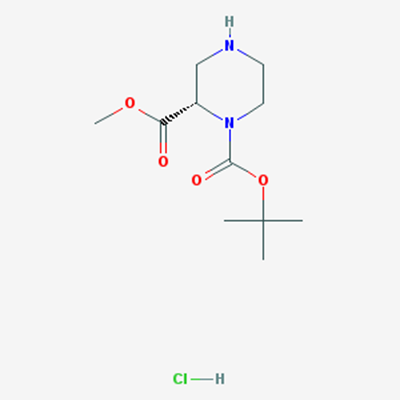 Picture of (S)-1-tert-Butyl 2-methyl piperazine-1,2-dicarboxylate hydrochloride
