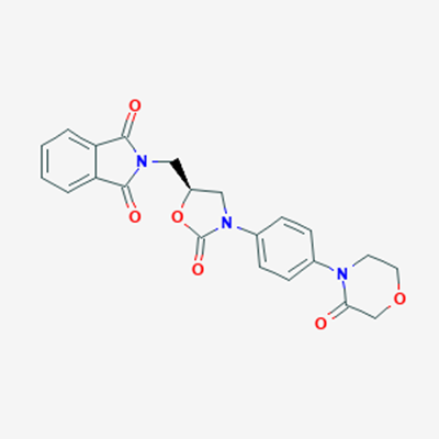 Picture of (S)-2-((2-Oxo-3-(4-(3-oxomorpholino)phenyl)oxazolidin-5-yl)methyl)isoindoline-1,3-dione